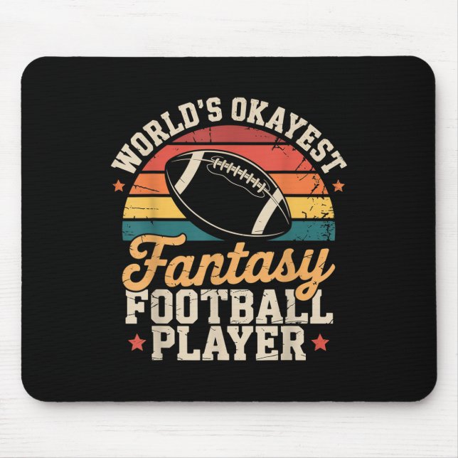 Funny Fantasy Football Player Outfit - Fantasy Foo Mouse Pad (Front)
