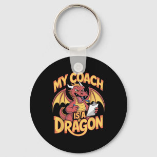 Funny Fantasy Sketll Coach League Player Humor Key Ring