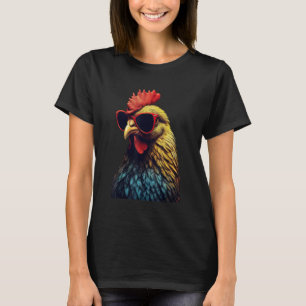 Funny Farm Cicken Animals gift Retro Vintage Chick T-Shirt