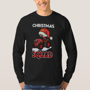 Funny Farm Farming Tractor Farmer Xmas Santa Chris T-Shirt