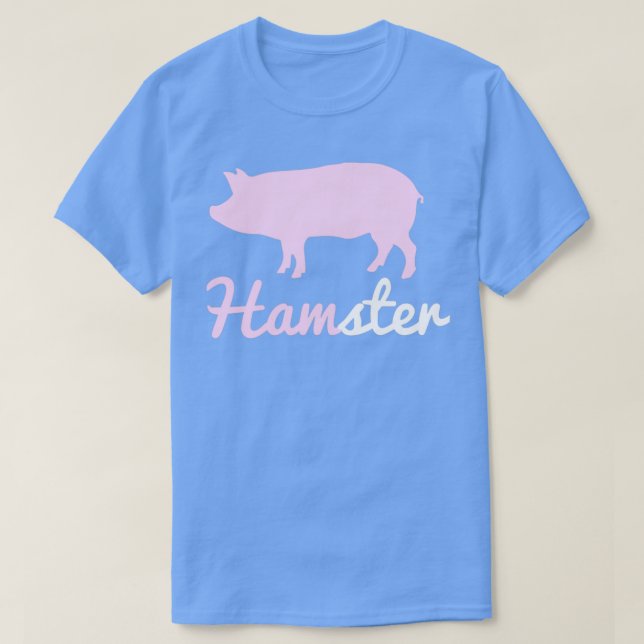 Funny Farm Hamster And Pig Animal Combo  T-Shirt (Design Front)