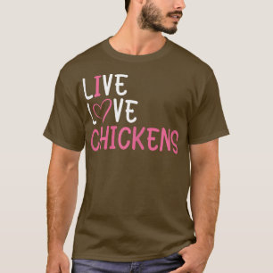 Funny Farm Lover Chickens Graphic for Women and Gi T-Shirt