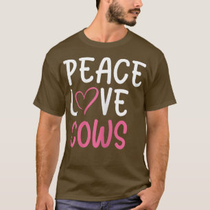 Funny Farm Lover Cows Graphic for Women and Girls T-Shirt
