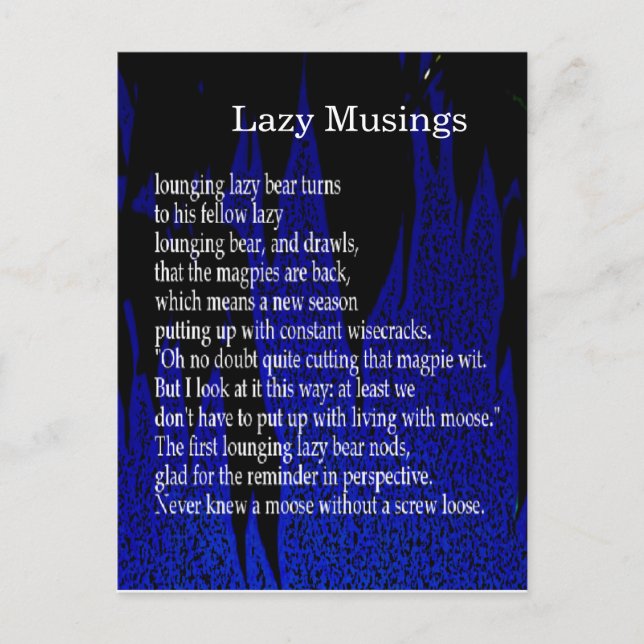 Funny Farm Poem Card #7 (Front)