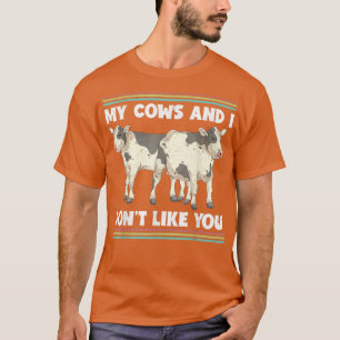 Funny Farmer Cow Lover Farm Animal Farming Cow T-Shirt