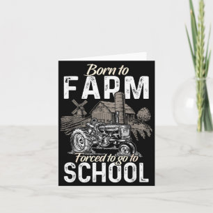 Funny Farmer Shirt Men Tractor Boys Tractor Lover  Card