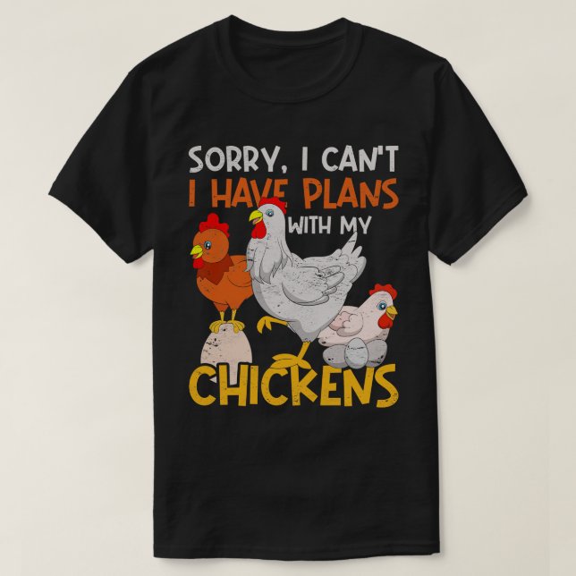 Funny Farming Hen Farmer Farm Animal Chicken T-Shirt (Design Front)