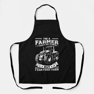 Funny Farming Tractor I'm A Farmer I Feed People Apron
