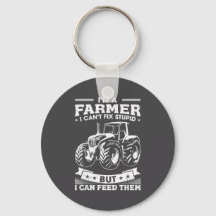 Funny Farming Tractor I'm A Farmer I Feed People Key Ring