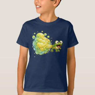 Funny Farting Frog Goofy Fart Bubble T-Shirt