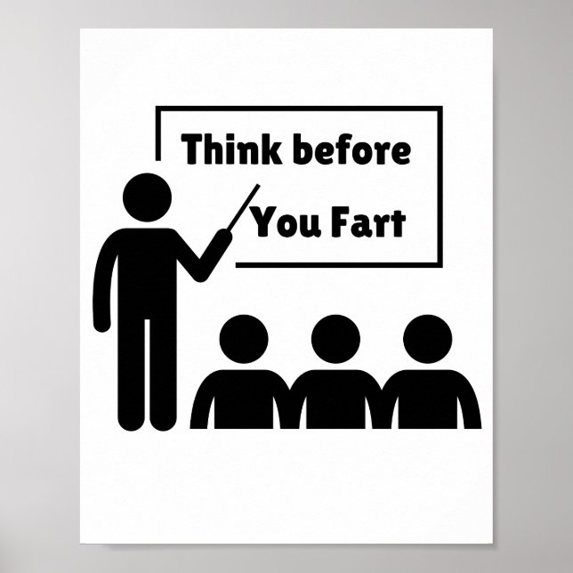 Funny Farting Humour Poster (Front)
