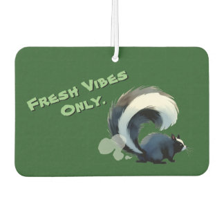 Funny Farting Skunk Cute Humor Horizontal Car Air Freshener