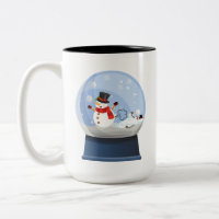 Funny Farting Snowmen Snowglobe