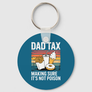 Funny Fast Food Ison Tester Gift Retro Dad Tax  Key Ring