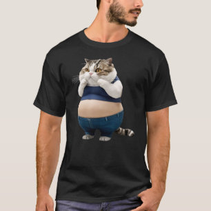 Funny Fat Cat Fat Kitten Cat Lover T-Shirt