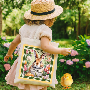 Funny Fat Easter Bunny Egg Hunt  Tote Bag