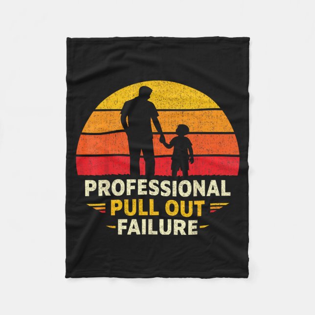 Funny Father Day Humour Professional Pull Out Fleece Blanket (Front)