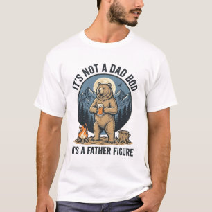 Funny Father Figure Bear Camping Vector Design_1 T-Shirt