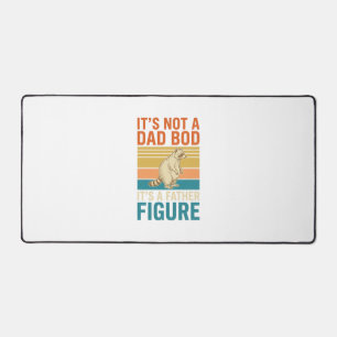 Funny Father Figure Racoon Vintage Shirt Design_1 Desk Mat