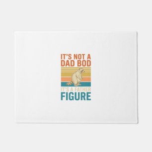 Funny Father Figure Racoon Vintage Shirt Design_1 Doormat