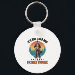 Funny Father Figure Vintage Dad Humour Shirt Desig Key Ring<br><div class="desc">Funny Father Figure Vintage Dad Humour Shirt Design_1</div>