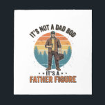 Funny Father Figure Vintage Dad Humour Shirt Desig Notepad<br><div class="desc">Funny Father Figure Vintage Dad Humour Shirt Design_1</div>
