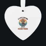Funny Father Figure Vintage Dad Humour Shirt Desig Ornament<br><div class="desc">Funny Father Figure Vintage Dad Humour Shirt Design_1</div>