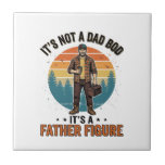 Funny Father Figure Vintage Dad Humour Shirt Desig Tile<br><div class="desc">Funny Father Figure Vintage Dad Humour Shirt Design_1</div>