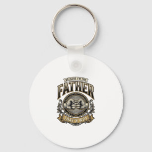 Funny Father Fist Bump Vintage Engraving Shirt Des Key Ring