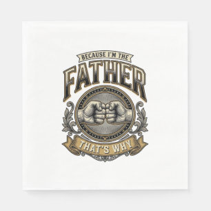 Funny Father Fist Bump Vintage Engraving Shirt Des Napkin