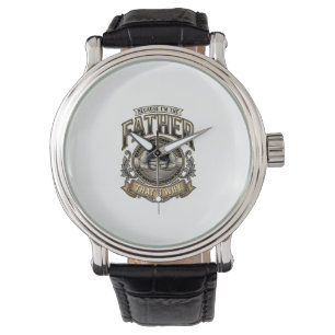 Funny Father Fist Bump Vintage Engraving Shirt Des Watch