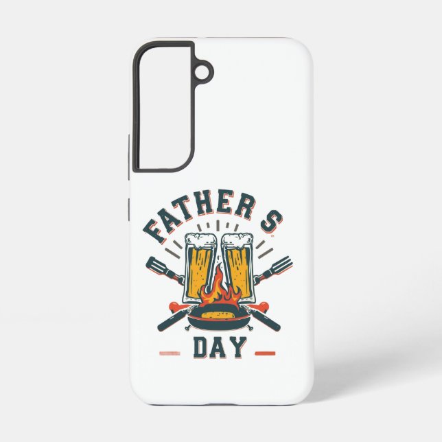 Funny Father’s Day Beer & BBQ Phone Case (Back)