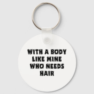 Funny Father's Day Bald Man Key Ring