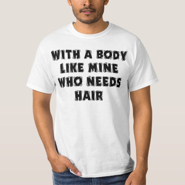 Funny Father's Day Bald Man T-Shirt (Front)