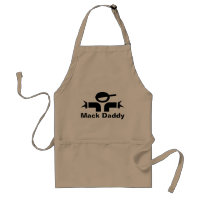 Funny Fathers Day BBQ apron for dad | Mack Daddy