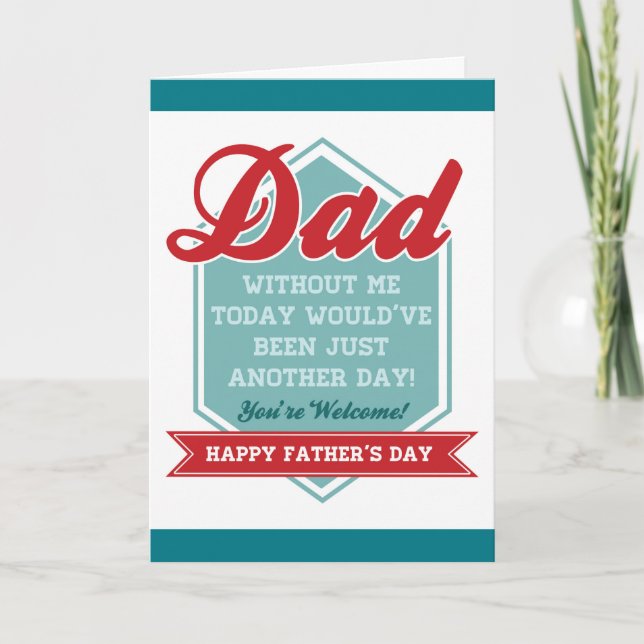Funny Father's Day Card (Front)