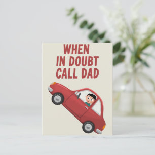 Funny Father's Day Card Birthday When In Doubt 