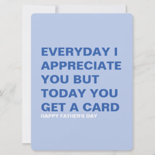 Funny Father's Day Card for Him & Dad