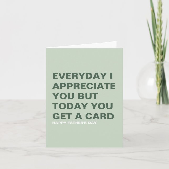 Funny Father's Day Card for Him & Dad (Front)