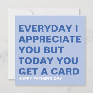Funny Father's Day Card for Him & Dad
