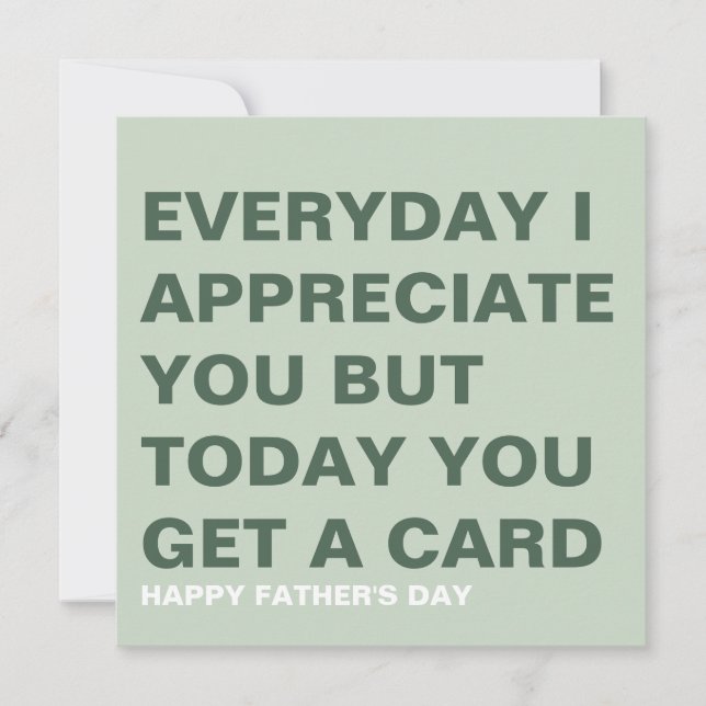 Funny Father's Day Card for Him & Dad (Front)