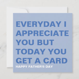 Funny Father's Day Card for Him & Dad
