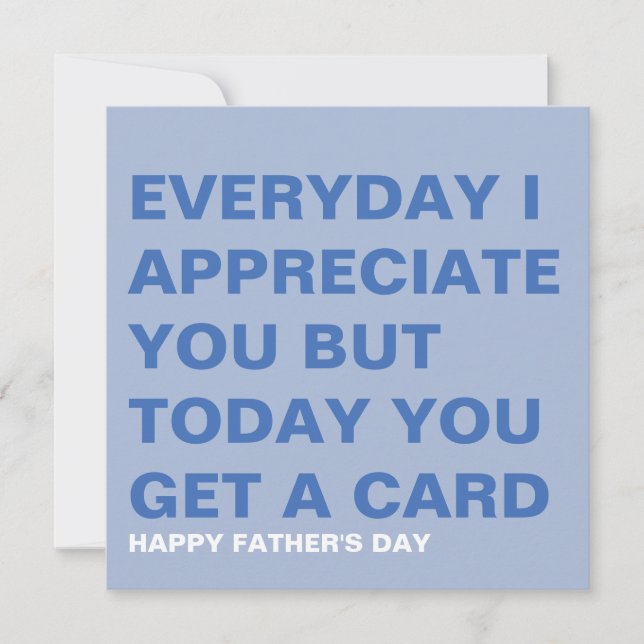 Funny Father's Day Card for Him & Dad (Front)
