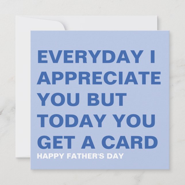 Funny Father's Day Card for Him & Dad (Front)