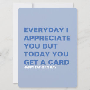 Funny Father's Day Card for Him & Dad