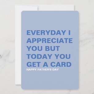 Funny Father's Day Card for Him & Dad