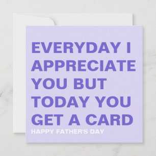 Funny Father's Day Card for Him & Dad