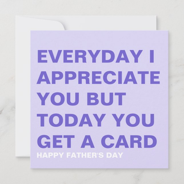 Funny Father's Day Card for Him & Dad (Front)