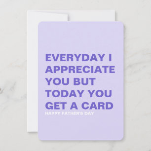 Funny Father's Day Card for Him & Dad