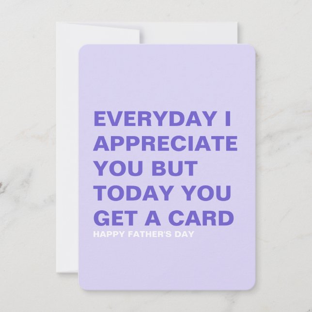 Funny Father's Day Card for Him & Dad (Front)
